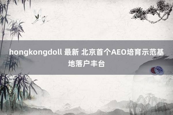 hongkongdoll 最新 北京首个AEO培育示范基地落户丰台