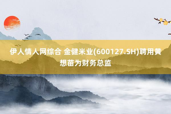 伊人情人网综合 金健米业(600127.SH)聘用黄想苗为财务总监