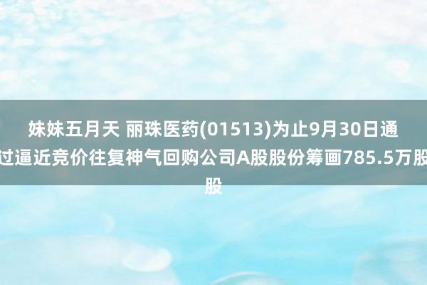 妹妹五月天 丽珠医药(01513)为止9月30日通过逼近竞价往复神气回购公司A股股份筹画785.5万股