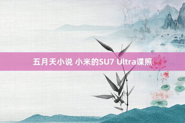 五月天小说 小米的SU7 Ultra谍照