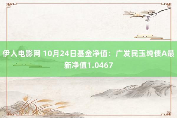 伊人电影网 10月24日基金净值：广发民玉纯债A最新净值1.0467