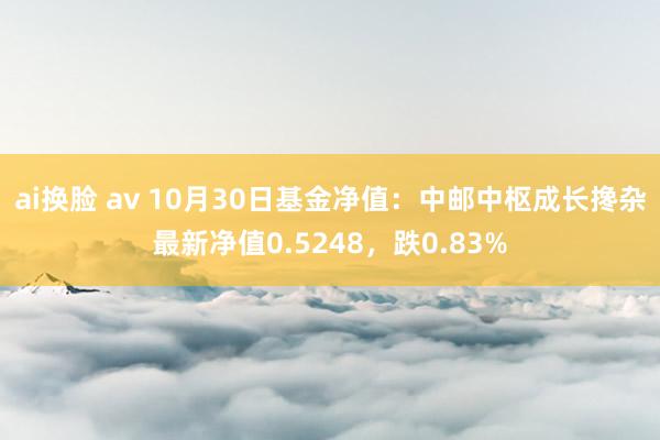 ai换脸 av 10月30日基金净值：中邮中枢成长搀杂最新净值0.5248，跌0.83%