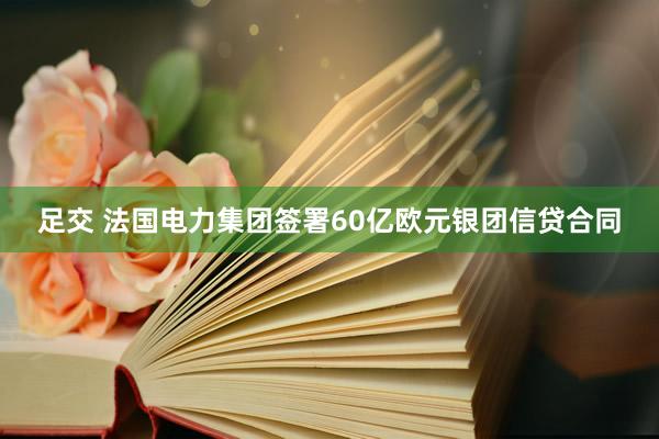 足交 法国电力集团签署60亿欧元银团信贷合同