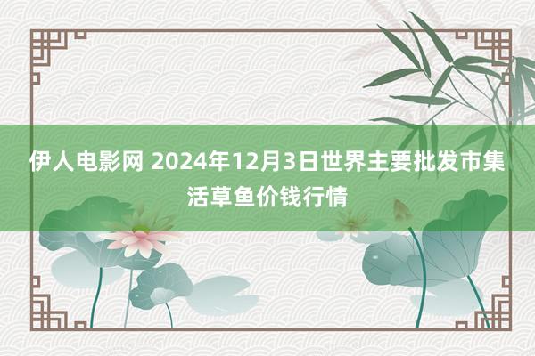 伊人电影网 2024年12月3日世界主要批发市集活草鱼价钱行情