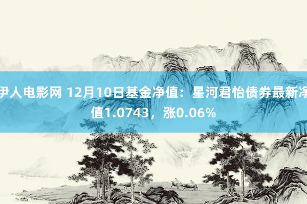 伊人电影网 12月10日基金净值：星河君怡债券最新净值1.0743，涨0.06%