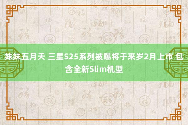 妹妹五月天 三星S25系列被曝将于来岁2月上市 包含全新Slim机型