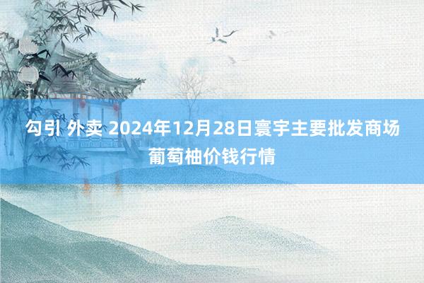 勾引 外卖 2024年12月28日寰宇主要批发商场葡萄柚价钱行情