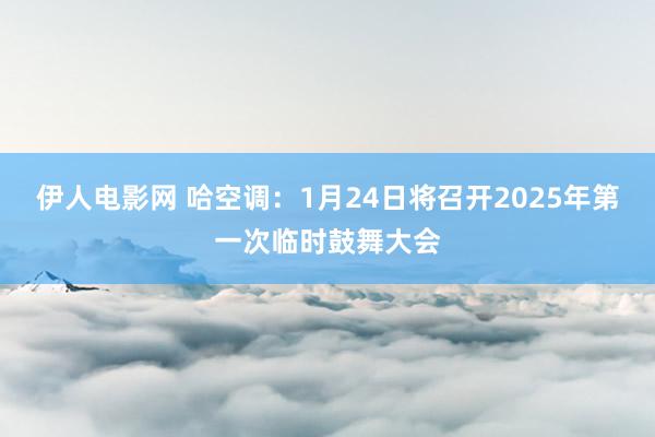 伊人电影网 哈空调：1月24日将召开2025年第一次临时鼓舞大会