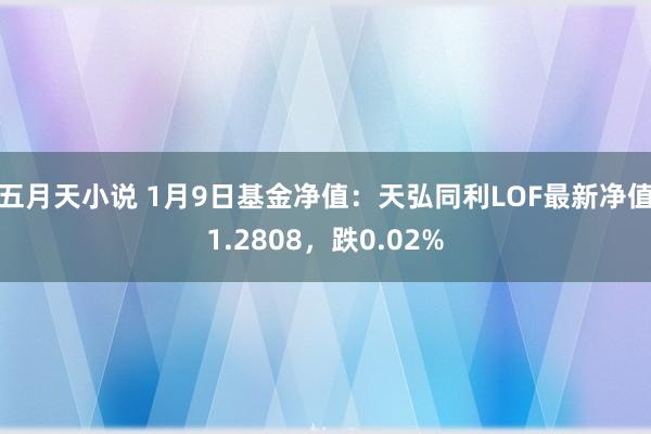 五月天小说 1月9日基金净值：天弘同利LOF最新净值1.2808，跌0.02%